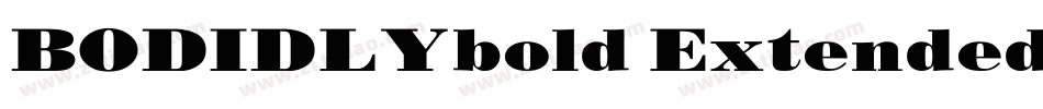 BODIDLYbold Extended字体转换